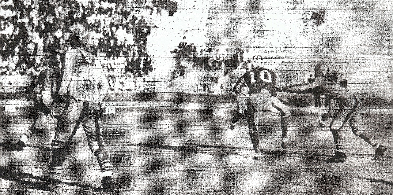 Sal Mena isn't the picture of grace but San Diego star avoids tackle and scores touchdown against Long Beach Wilson. The 6-6 tie with Bruins knocked Cavers out of Coast League title contention.