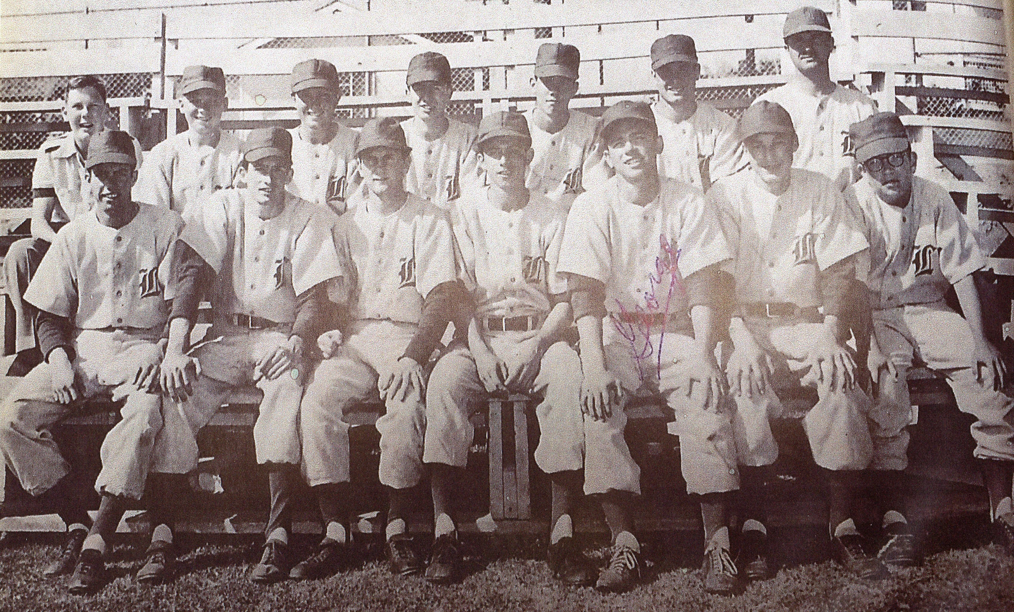 Sanclemente (upper right) was head coach at La Jolla in 1956.
