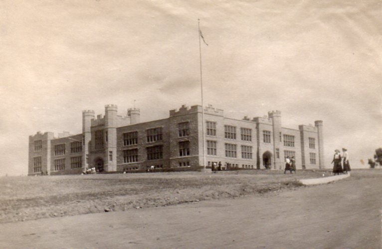 The new Grey Castle, which opened with the 1907 school year and replaced original, 1882 building.