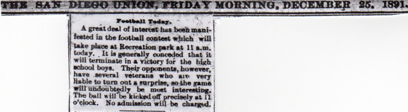 The first game, as seen in advance by The San Diego Union.